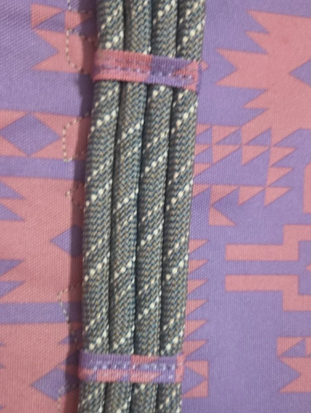 Kavu Crossbody Sling Bag - Lavender and Pink Aztec
